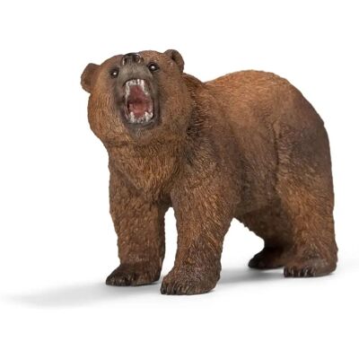 Figurina de urs grizzly Wild Life de Schleich - Jucărie educativă pentru copii Figurina de urs grizzly Wild Life de Schleich - Jucărie educativă pentru copii