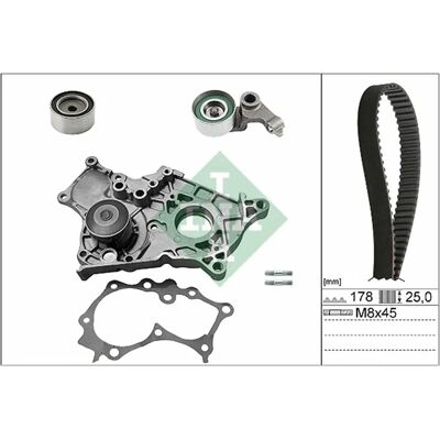 INA Vesipumppu ja jakohihnansetti - Vesipumppu, Toyota Corolla, Avensis, RAV4 INA Vesipumppu ja jakohihnansetti - Vesipumppu, Toyota Corolla, Avensis, RAV4