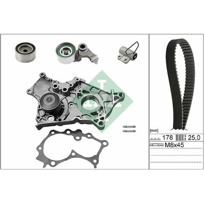 INA 530 0543 30 Vedenpumppu + jakohihnasarja - Vedenpumppu, Jakohihna INA 530 0543 30 Vedenpumppu + jakohihnasarja - Vedenpumppu, Jakohihna