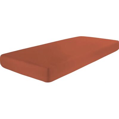 DORMISETTE WITT-PBK-Bettlaken - 90-100x190-200cm - Terrakotta - Spannbettlaken DORMISETTE WITT-PBK-Bettlaken - 90-100x190-200cm - Terrakotta - Spannbettlaken
