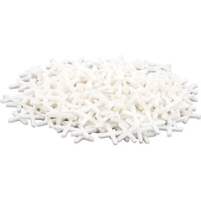 HAROMAC Modello 07250150 - Spaziatori per piastrelle Bianchi - 3 mm - 250 pezzi HAROMAC Modello 07250150 - Spaziatori per piastrelle Bianchi - 3 mm - 250 pezzi