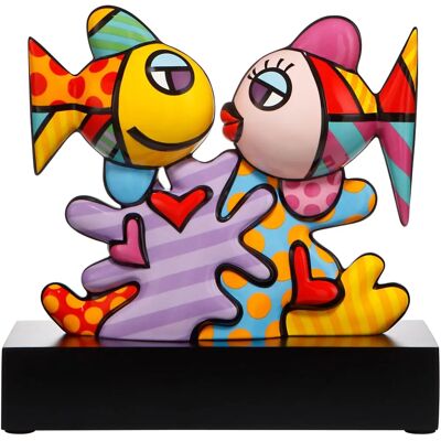 GOEBEL Romero Britto Ocean Love Figura - Dekoracyjna z Porcelany GOEBEL Romero Britto Ocean Love Figura - Dekoracyjna z Porcelany