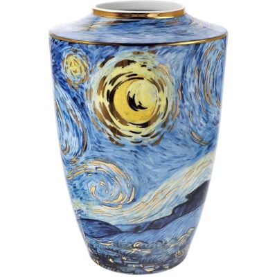 Goebel Vincent van Gogh - Sternennacht - niebiesko-żółty - Wysokość 24 cm - Ø 16 cm - Wazon Goebel Vincent van Gogh - Sternennacht - niebiesko-żółty - Wysokość 24 cm - Ø 16 cm - Wazon