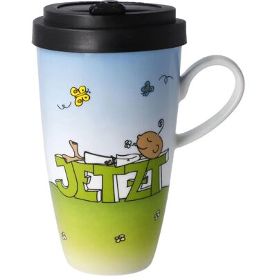 GOEBEL - Der kleine Yogi - Ahora - Azul - Coffee-to-go Mug GOEBEL - Der kleine Yogi - Ahora - Azul - Coffee-to-go Mug