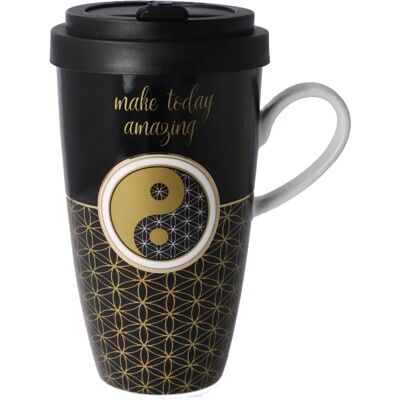 GOEBEL Yin Yang Negro - Taza de viaje GOEBEL Yin Yang Negro - Taza de viaje