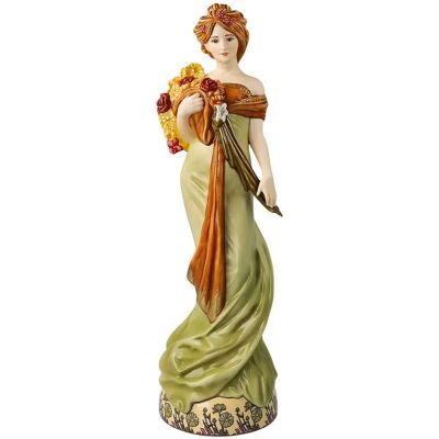 Goebel Alphonse Mucha Frühling 1900 - Porzellanfigur Goebel Alphonse Mucha Frühling 1900 - Porzellanfigur