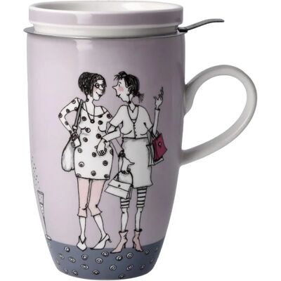 Goebel Barbara Freundlieb Bunte Teetasse - Porzellan & Metall Goebel Barbara Freundlieb Bunte Teetasse - Porzellan & Metall