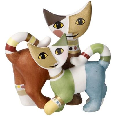 Goebel Rosina Wachtmeister - CatsMio e Bea - Kolorowa Mini Kot Figurka - Dekoracja Goebel Rosina Wachtmeister - CatsMio e Bea - Kolorowa Mini Kot Figurka - Dekoracja
