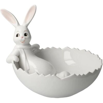 GOEBEL Hase mit Schale Snow White - Osterfigur GOEBEL Hase mit Schale Snow White - Osterfigur