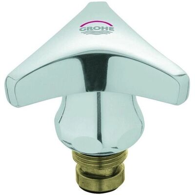 Grohe - Kopf der Ventil, Trecorn-Griff, Blau Chrome VPE10 - Ventilkopf Grohe - Kopf der Ventil, Trecorn-Griff, Blau Chrome VPE10 - Ventilkopf
