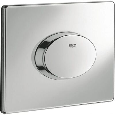 Grohe Skate Air Chrome - Plaque de chasse, Horizontale, Double chasse - Publicité Grohe Skate Air Chrome - Plaque de chasse, Horizontale, Double chasse - Publicité