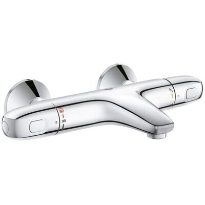 Mitigeur thermostatique baignoire/douche Grohtherm 1000 - Limiteur de température - Économie d'eau - Chrome - Publicité Mitigeur thermostatique baignoire/douche Grohtherm 1000 - Limiteur de température - Économie d'eau - Chrome - Publicité