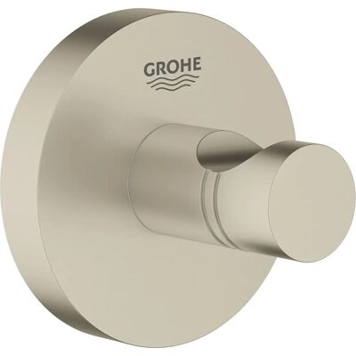 Grohe Essentials Nickel Wandmontierter Bad-Garderobenhaken - Badzubehör Grohe Essentials Nickel Wandmontierter Bad-Garderobenhaken - Badzubehör
