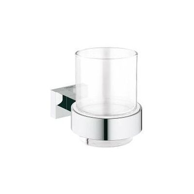 Suport pentru Pahar de Sticlă Grohe Essentials Cube - Accesorii de baie din argint Suport pentru Pahar de Sticlă Grohe Essentials Cube - Accesorii de baie din argint