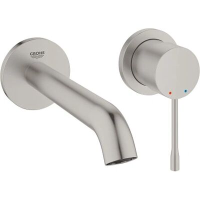 Grohe 19408DC1 Wandmontage Waschtischbatterie - Supersteel Grohe 19408DC1 Wandmontage Waschtischbatterie - Supersteel