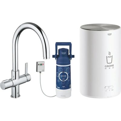 Grohe Red II Varmvandsarmatur med Boiler - Krom - Indbygget vandkoger Grohe Red II Varmvandsarmatur med Boiler - Krom - Indbygget vandkoger