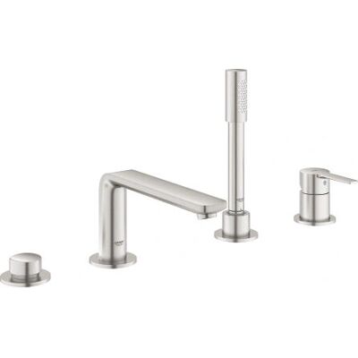 GROHE Super Steel amestecător baie cu 4 orificii GROHE Super Steel amestecător baie cu 4 orificii