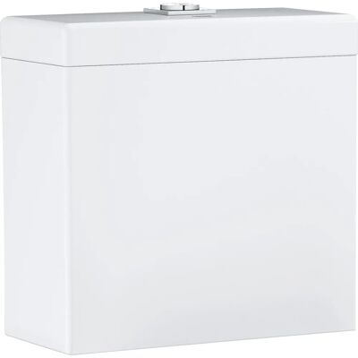 GROHE Cube Keramik WC Spülkasten - Alpinweiß - Wandmontage, Zweimengen-Spülung GROHE Cube Keramik WC Spülkasten - Alpinweiß - Wandmontage, Zweimengen-Spülung