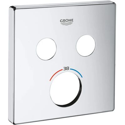Grohe Rosette 49039 - Valvola doccia in metallo quadrato con 2 ASV Grohe Rosette 49039 - Valvola doccia in metallo quadrato con 2 ASV