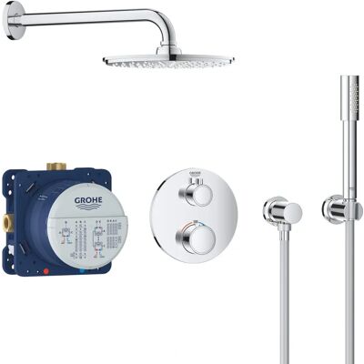 Sistem de duș termostatic Grohe cu Rainshower 210 - Cromat Sistem de duș termostatic Grohe cu Rainshower 210 - Cromat