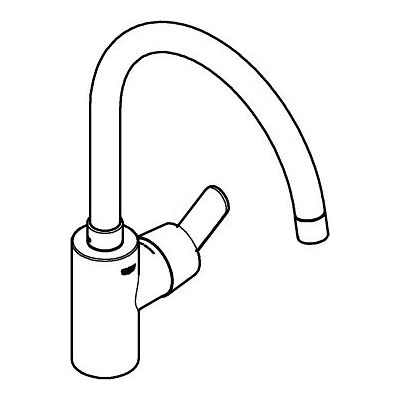 Grifo de baño GROHE 31494001 - en forma de C - Plata Grifo de baño GROHE 31494001 - en forma de C - Plata