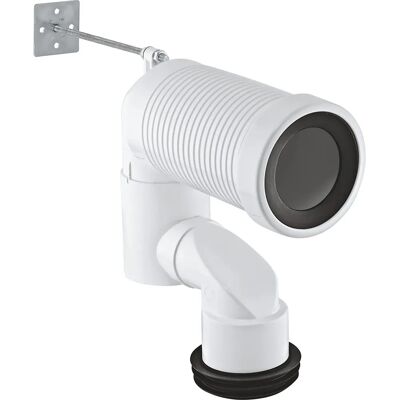 Grohe 39551000 Gomito di scarico wc regolabile verticale Grohe 39551000 Gomito di scarico wc regolabile verticale
