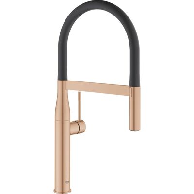 GROHE Essence Schwarz, Gebürstet Edelstahl, Küchenarmatur GROHE Essence Schwarz, Gebürstet Edelstahl, Küchenarmatur