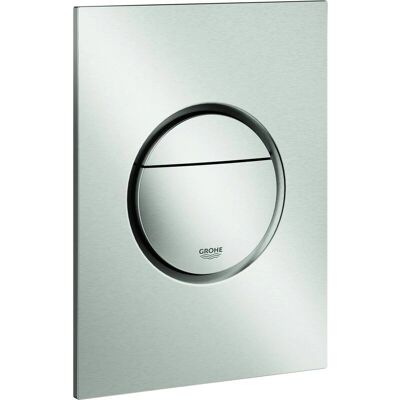 Grohe Nova Cosmopolitan S Plaque de chasse - Double & Start/Stop - Nickel brossé - Publicité Grohe Nova Cosmopolitan S Plaque de chasse - Double & Start/Stop - Nickel brossé - Publicité