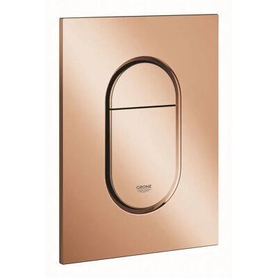 Bouton de chasse d'eau Grohe WC - 37624 - Double chasse - coucher de soleil chaud - Publicité Bouton de chasse d'eau Grohe WC - 37624 - Double chasse - coucher de soleil chaud - Publicité