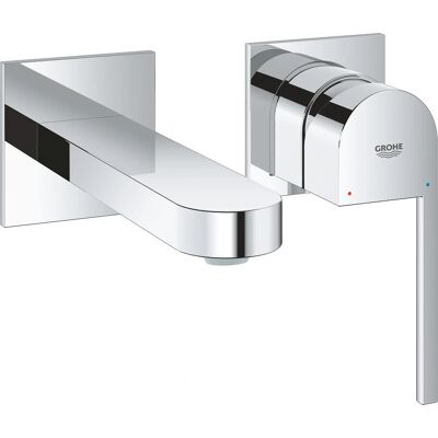 GROHE Plus Chrome Vægbatteri - Vandsparende, Justerbar spray, Holdbar finish GROHE Plus Chrome Vægbatteri - Vandsparende, Justerbar spray, Holdbar finish