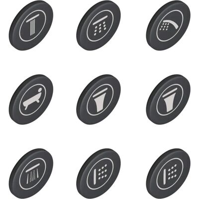 Grohe Ricambi - Capace cu pictograme pentru SmartControl - Fittings and Accessories Grohe Ricambi - Capace cu pictograme pentru SmartControl - Fittings and Accessories