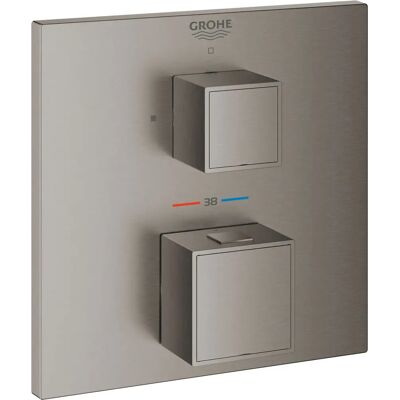 GROHE Grohtherm Cube Graphite - Amestecător termostatic pentru duș GROHE Grohtherm Cube Graphite - Amestecător termostatic pentru duș