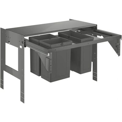 Grohe Blue Afvalsysteem - Grijs 90cm 2x8L, 1x11L Grohe Blue Afvalsysteem - Grijs 90cm 2x8L, 1x11L