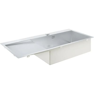 Chiuvetă Grohe K1000 din oțel inoxidabil - Montaj deasupra sau încastrat, 116cm Chiuvetă Grohe K1000 din oțel inoxidabil - Montaj deasupra sau încastrat, 116cm