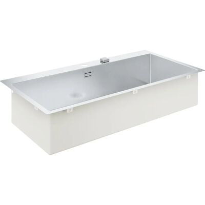 Grohe K800 Edelstahl Doppelschüssel Spüle - 102cm, Aufliegend Grohe K800 Edelstahl Doppelschüssel Spüle - 102cm, Aufliegend