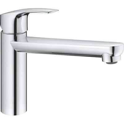 Grohe Via Chrome - Grifo de cocina con limitador de caudal ajustable y caño giratorio Grohe Via Chrome - Grifo de cocina con limitador de caudal ajustable y caño giratorio