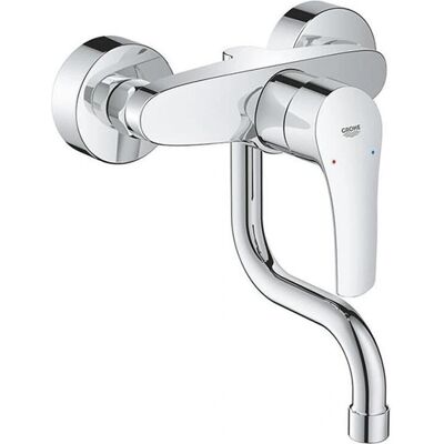 Grohe Eurosmart Grifo de cocina monomando montado en pared - giro de 360°, proyección de 150mm Grohe Eurosmart Grifo de cocina monomando montado en pared - giro de 360°, proyección de 150mm
