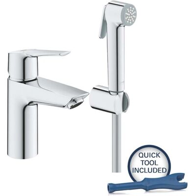 Grohe QuickFix Start - Baterie de lavoar cromată cu duș pentru bidet Grohe QuickFix Start - Baterie de lavoar cromată cu duș pentru bidet