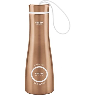 GROHE 40848DL0 Edelstahl Trinkflasche in Roségold gebürstet - Wasserflasche GROHE 40848DL0 Edelstahl Trinkflasche in Roségold gebürstet - Wasserflasche