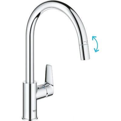 GROHE - Start Edge - Alto Curvo - Extractor - Grifo GROHE - Start Edge - Alto Curvo - Extractor - Grifo