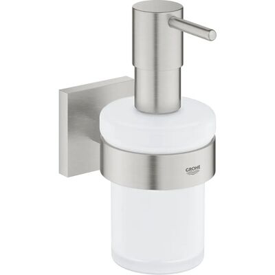 Dispozitiv de săpun de perete Grohe Supersteel - 160ml - Durabil, Ușor de curățat - Start Cube Dispozitiv de săpun de perete Grohe Supersteel - 160ml - Durabil, Ușor de curățat - Start Cube