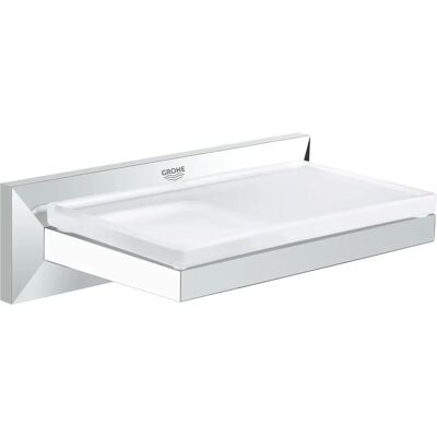 Grohe Allure Brilliant Badezimmer-Wandablage - Glas und Metall, Versteckte Montage, Chrom Grohe Allure Brilliant Badezimmer-Wandablage - Glas und Metall, Versteckte Montage, Chrom
