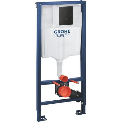 Ensemble WC mural Grohe Rapid SL 3-en-1 - 113 cm - Noir mat - Publicité Ensemble WC mural Grohe Rapid SL 3-en-1 - 113 cm - Noir mat - Publicité