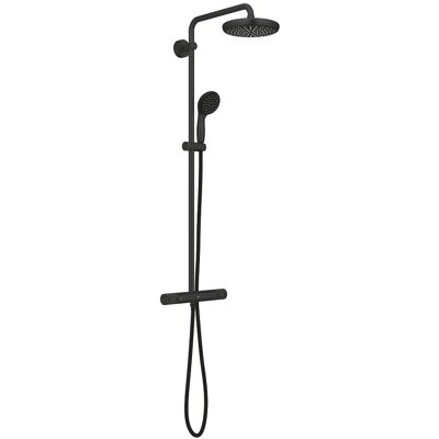 Grohe Vitalio Start System 210 Duschsystem mit Thermostatbatterie - Schwarz Matt Grohe Vitalio Start System 210 Duschsystem mit Thermostatbatterie - Schwarz Matt