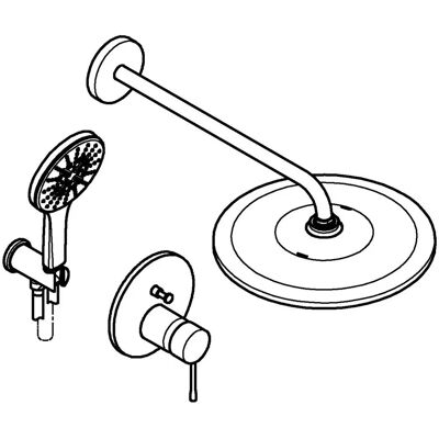 Grohe Essence Unterputz-Duschsystem - Rainshower Mono 310, Warm Sunset gebürstet Grohe Essence Unterputz-Duschsystem - Rainshower Mono 310, Warm Sunset gebürstet