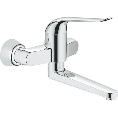GROHE Euroeco Special Chrom - Wandmontierte Einhand-Waschtischbatterie - 257mm Ausladung GROHE Euroeco Special Chrom - Wandmontierte Einhand-Waschtischbatterie - 257mm Ausladung