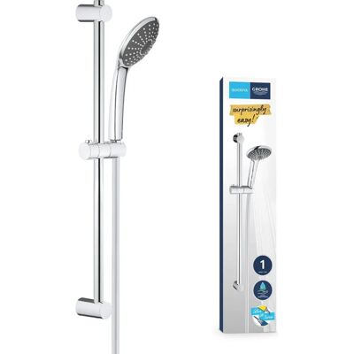 Set de duș din metal Grohe - Montare pe perete, Finisaj cromată, Durabil Set de duș din metal Grohe - Montare pe perete, Finisaj cromată, Durabil