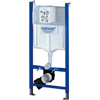 Grohe Solido 2 in 1 Spülkasten - Weiß/Blau - WC-Element Grohe Solido 2 in 1 Spülkasten - Weiß/Blau - WC-Element