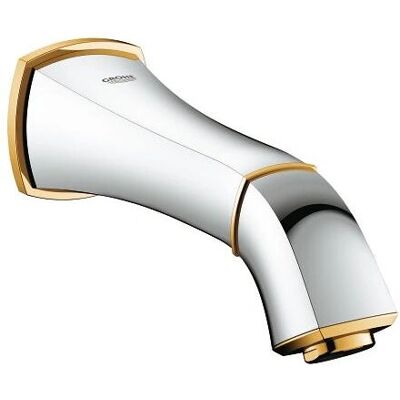 Grohe 13341IG0 Grandera Wanneneinlauf - Wandmontage, Chrom/Gold, 177mm Grohe 13341IG0 Grandera Wanneneinlauf - Wandmontage, Chrom/Gold, 177mm