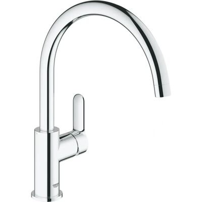 Misturador de Cozinha Grohe BauEdge - Bico Alto, Cromado, Moderno Misturador de Cozinha Grohe BauEdge - Bico Alto, Cromado, Moderno